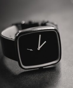 Matte Black Square Watch