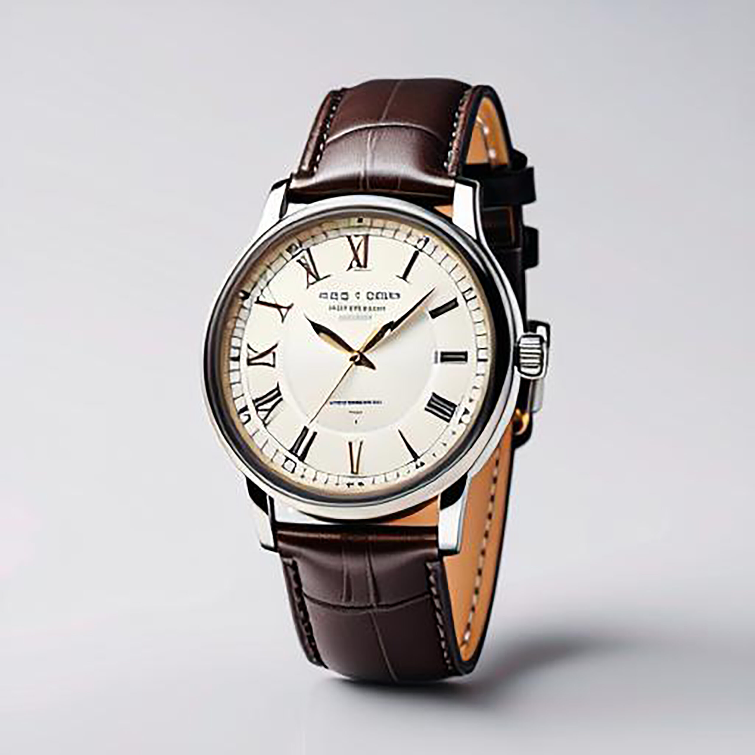 Classic Brown Leather Watch