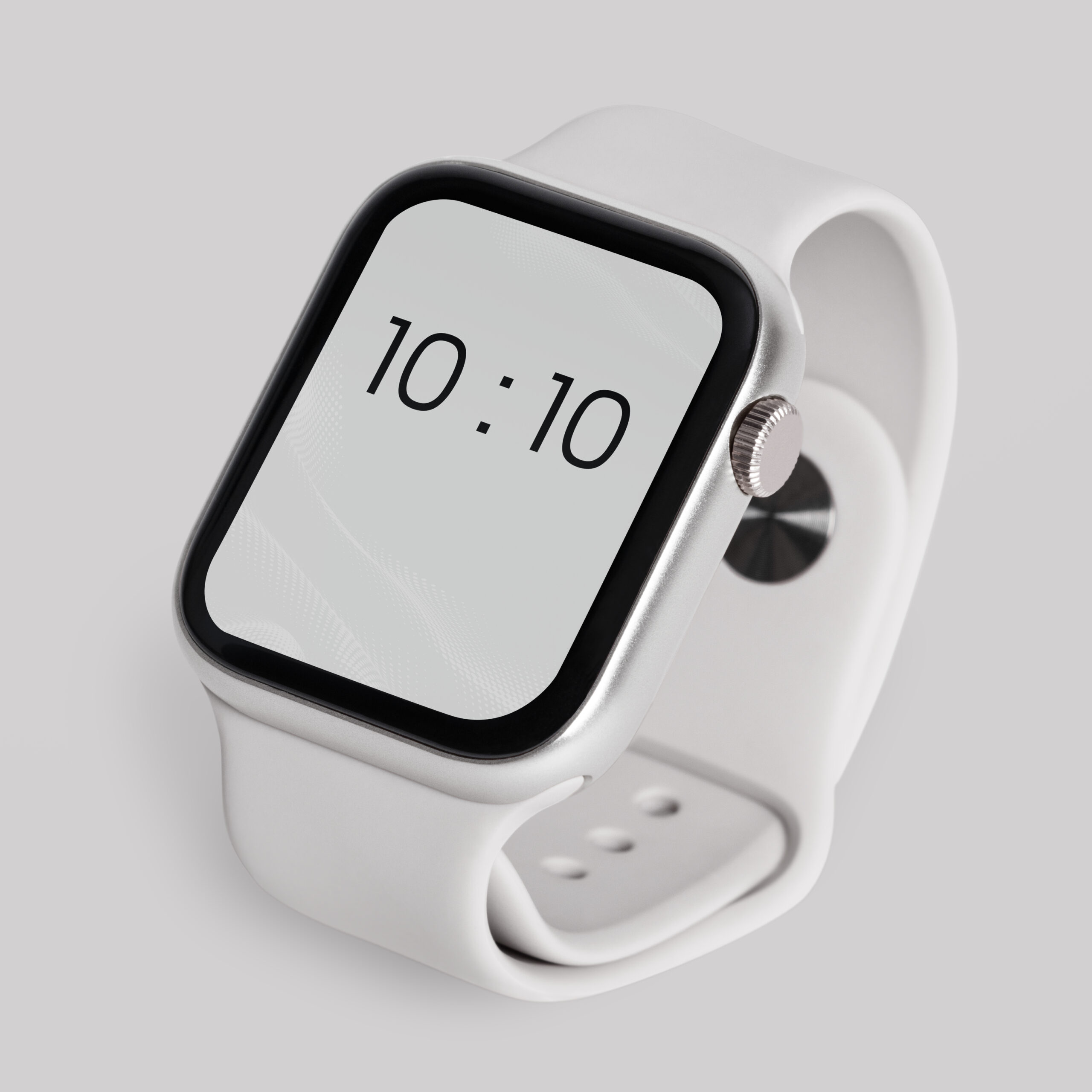 Digital White Smartwatch